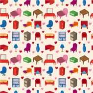 seamless furniture pattern N3