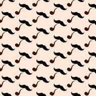 Hipster Mustache Seamless Pattern N4