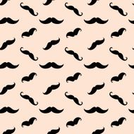 Hipster Mustache Seamless Pattern N5