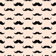 Hipster Mustache Seamless Pattern N6