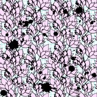 Pink Floral lotus Seamless Pattern