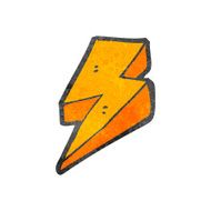 decorative cartoon lightning bolt N4