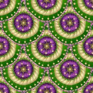 Seamless geometric pattern in &quot;fish scale&quot; design N2