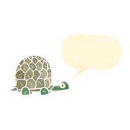 cute tortoise retro cartoon N2