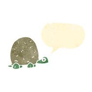 cute turtle with speech bubble
