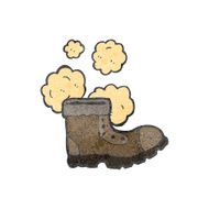 old boot retro cartoon N4