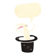 retro cartoon rabbit in hat N3