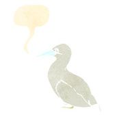 retro cartoon sea bird N2