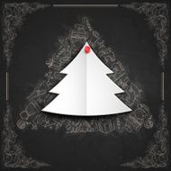 Merry Christmas Stylish Tree N21
