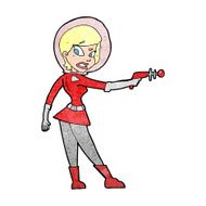 cartoon sci fi girl N14