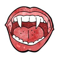 cartoon vampire mouth N42