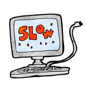 cartoon slow computer N14