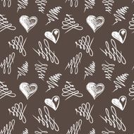 Love hearts sketch hand drawn N2