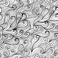 vector seamless abstract hand-drawn pattern waves background N4