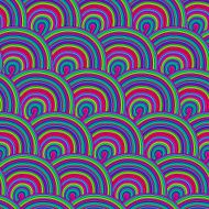 vector seamless abstract hand-drawn pattern waves background N7