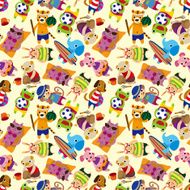 seamless summer animal pattern N4