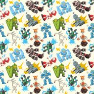 seamless robot pattern N11