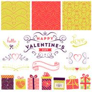 Valentine&#039;s Day and Wedding graphic set N2