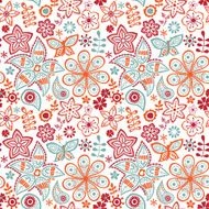 Seamless texture with flowers Endless floral pattern N109