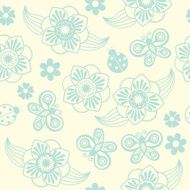 Seamless texture with flowers Endless floral pattern N111