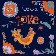 Flowers and Bird N3