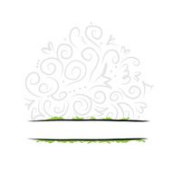 Abstract swirl background for your design