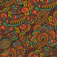 Seamless abstract hand-drawn waves pattern wavy background Sea N5