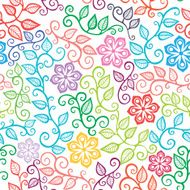 Seamless texture with flowers Endless floral pattern N114
