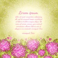 Flower background Floral vector card N21