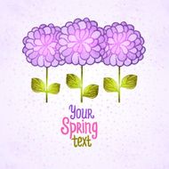 Flower background Floral vector card N23