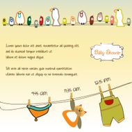 Baby shower card N249