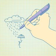Artist draws characters