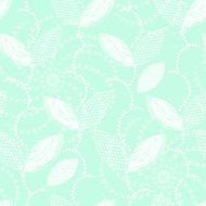 Floral doodle seamless pattern