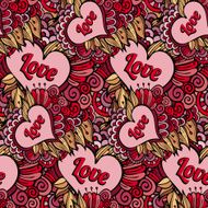 Valentine&#039;s eamless pattern