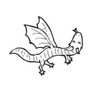 cartoon little dragon N23