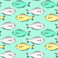 Seamless pattern from fishes N10