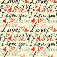 Valentine&#039;s day seamless pattern with hearts N3