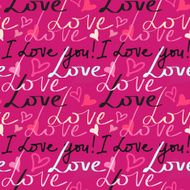Valentine&#039;s day seamless pattern with hearts N4