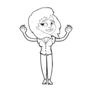 cartoon woman giving up N15