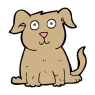 cartoon happy dog N137