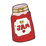 cartoon jar of jam N28
