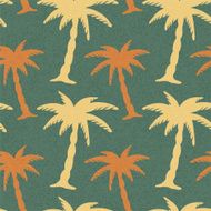 Seamless pattern with coconut palm trees