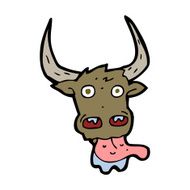 Cartoon Cow Face N18