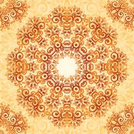 Ornate vintage seamless pattern in mehndi style N13