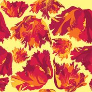 Abstract floral seamless wallpaper with decorative flowers N2