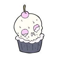 cartoon halloween cup cake N14
