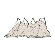 Cartoon Mountain Range N19