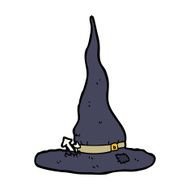 cartoon spooky witches hat N28