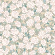 floral seamless pattern of chrysanthemums - Illustration N4