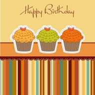 Birthday cupcake N49